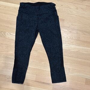 lululemon athletica Black Patterned Leggings